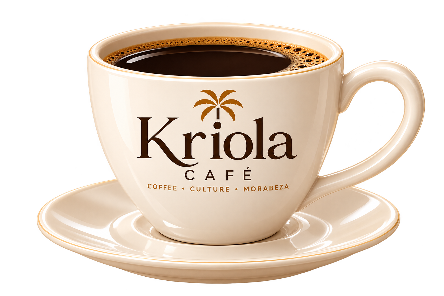 A fresh cup of Kriola Café