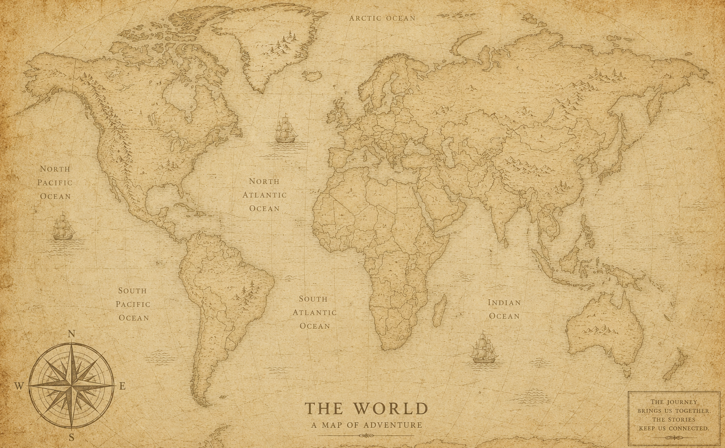 Vintage World Map
